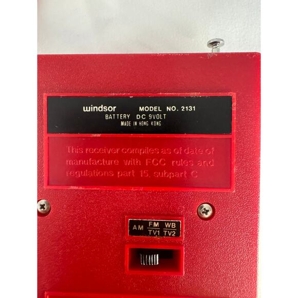 Vintage Windsor Multi-Band Pocket Radio AM, FM, Weather Model 2131 Untested - Picture 7 of 13
